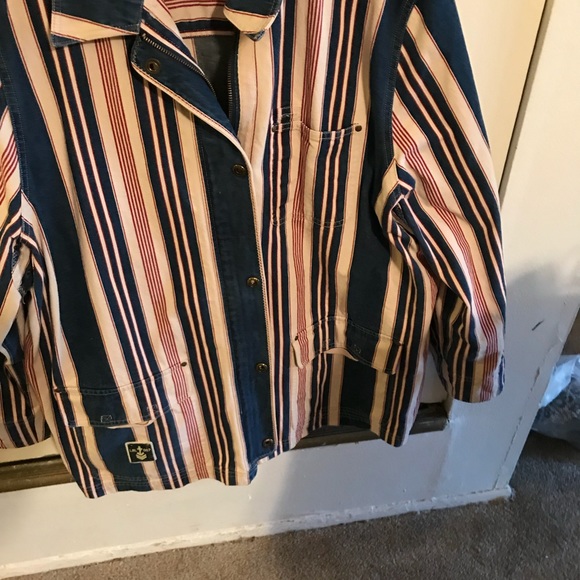 Pinstriped Denim Ralph Lauren Jacket - Picture 4 of 4